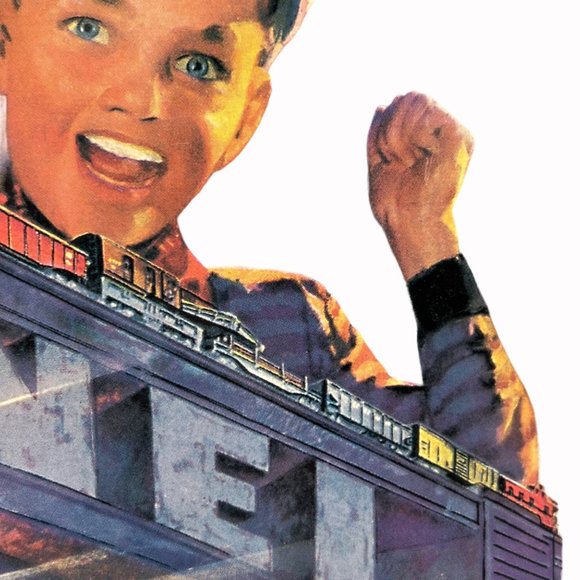 Hallmark Replica Lionel Tin Sign 1952 Catalog Cover Graphic 1998 Train Loco - Picture 11 of 16